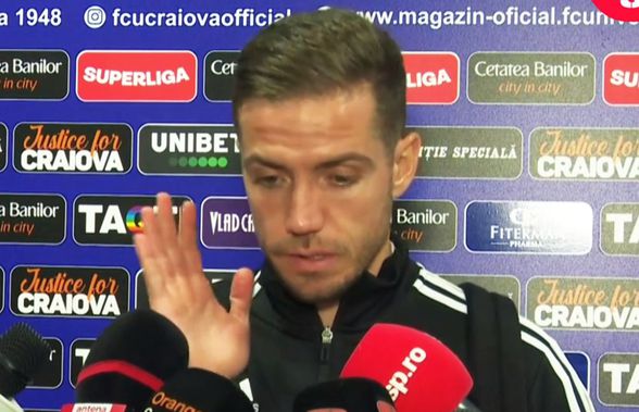Chipciu, devastat după umilința cu FCU Craiova: „Mă simt abuzat fotbalistic. O să îi visez pe Bahassa și Bauza la noapte! Dacă aveam 20 de ani, luam 3 «roșii»”