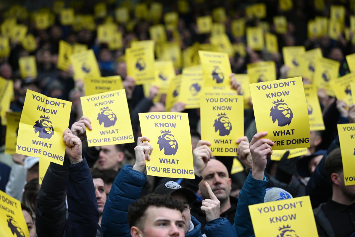 Protest la Everton - Tottenham