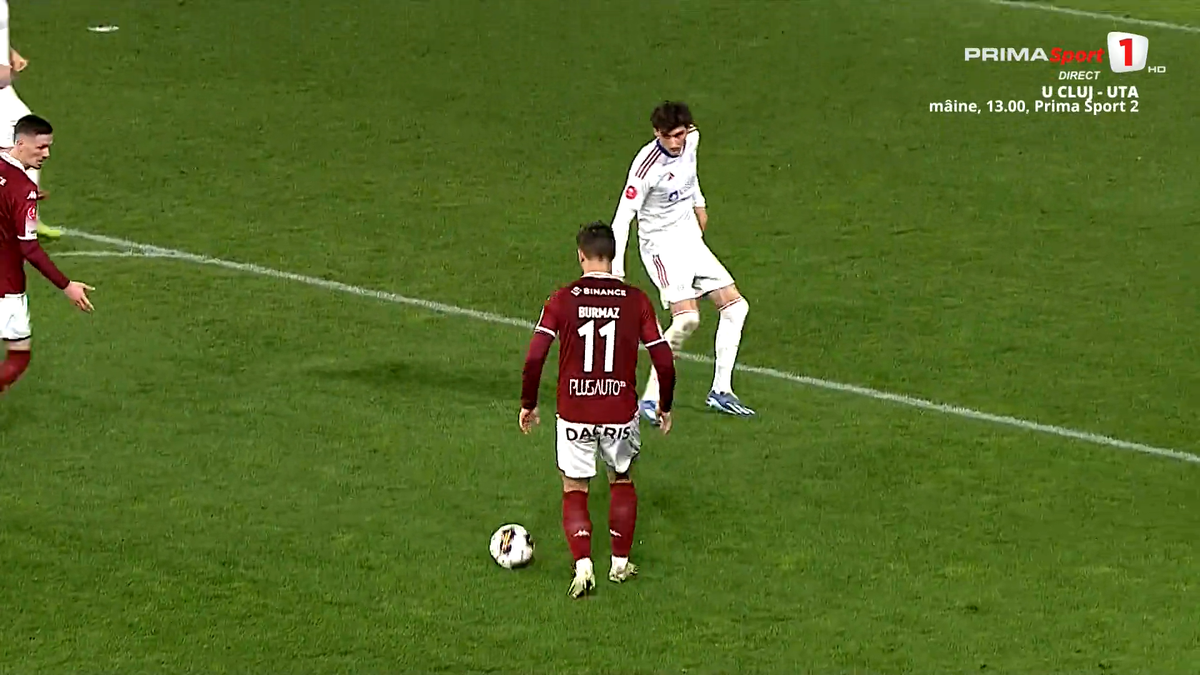 Golul lui Burmaz în Rapid - Oțelul