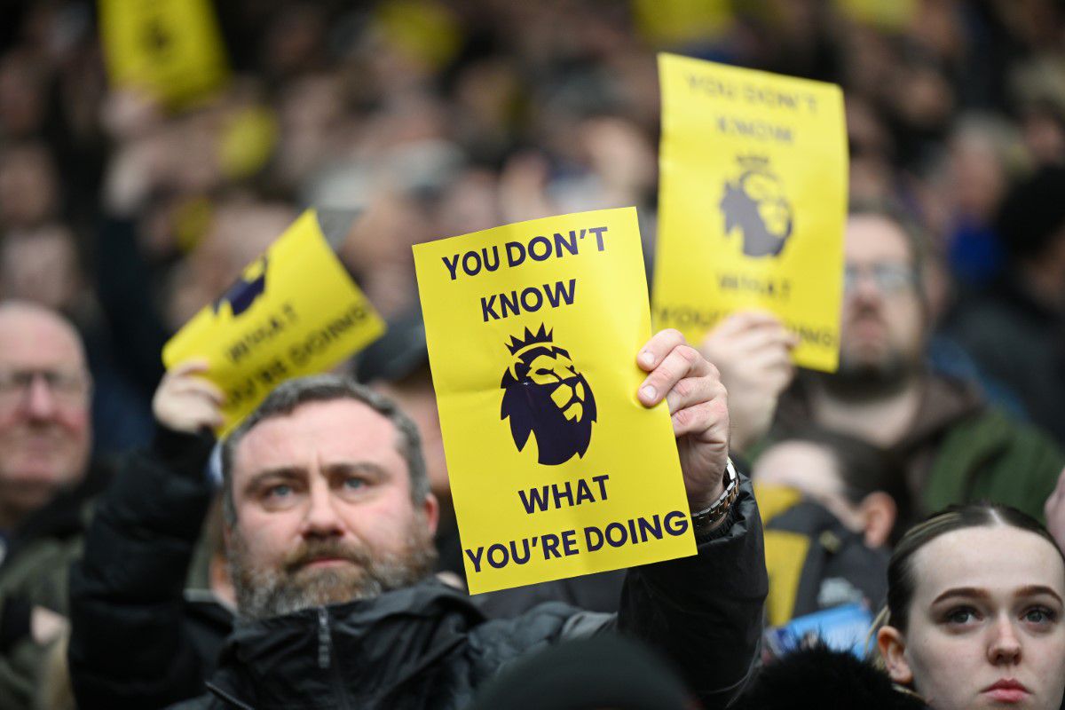 Protest la Everton - Tottenham