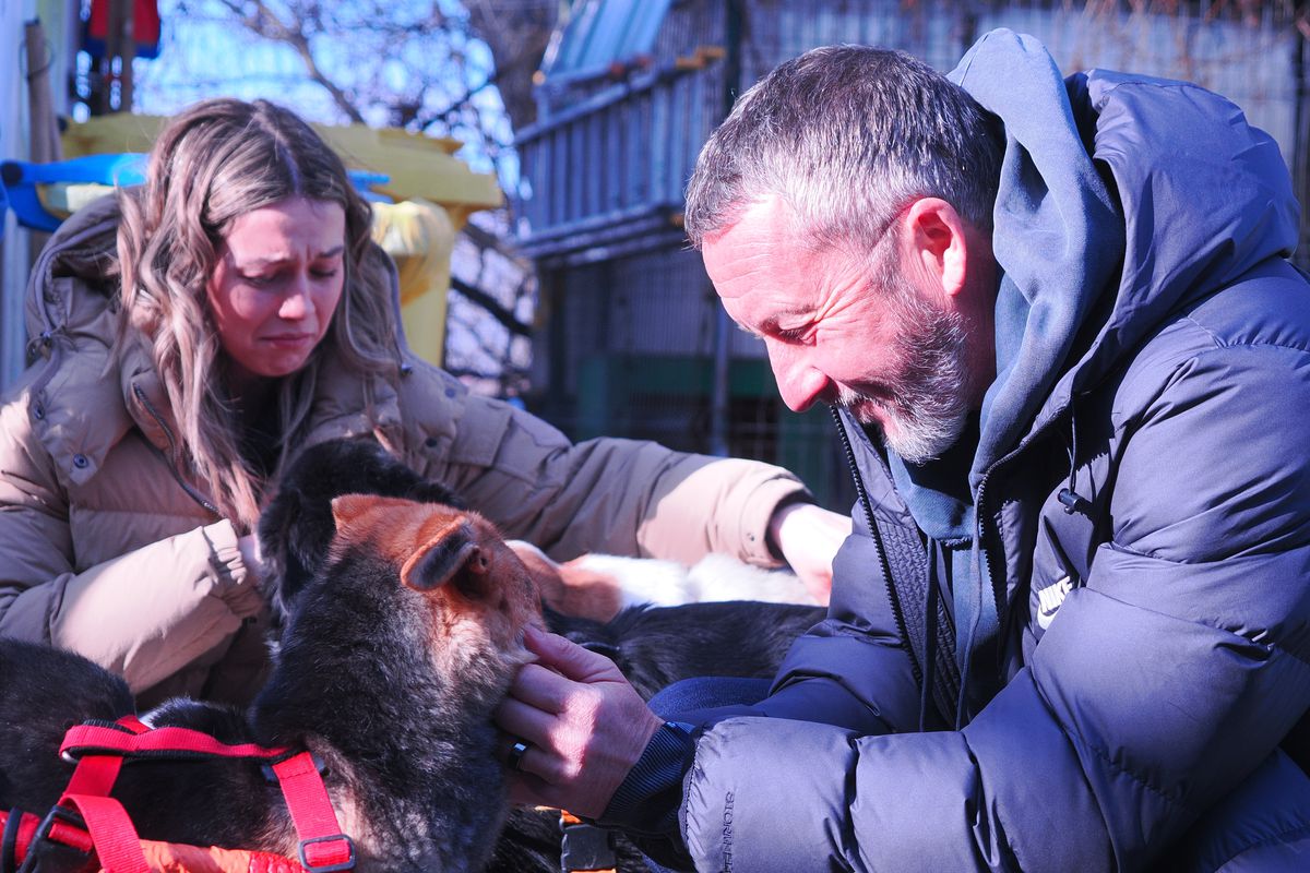 Mihai si Teodora Stoica la adapostul de caini