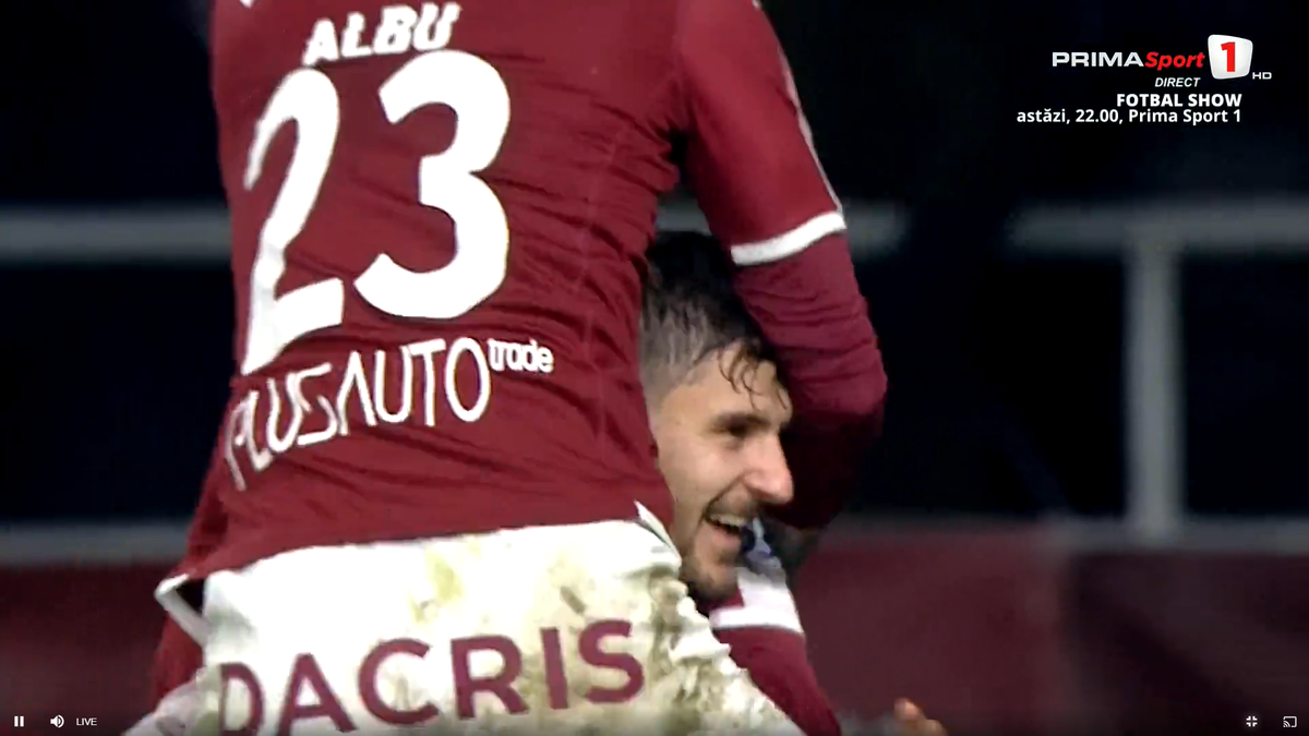 Golul lui Burmaz în Rapid - Oțelul