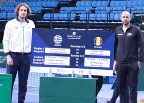 Grecia - România, în Cupa Davis » Ionel îl înfruntă ACUM pe Thanos! Tsitsipas l-a învins pe Copil
