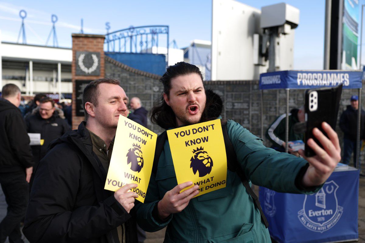 Protest la Everton - Tottenham