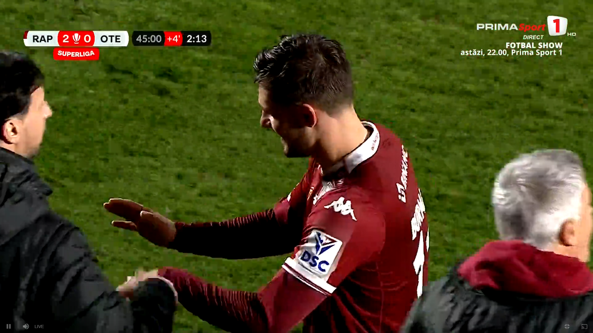 Golul lui Burmaz în Rapid - Oțelul