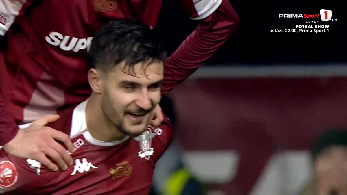 Golul lui Burmaz în Rapid - Oțelul