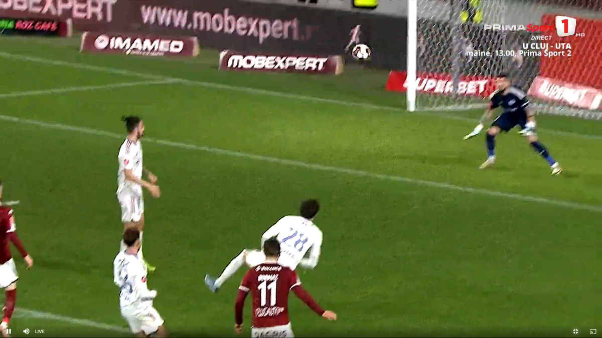 Golul lui Burmaz în Rapid - Oțelul