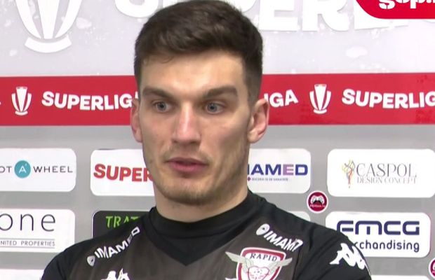 Marian Aioani, declarații curajoase după ce Rapid a învins-o pe Oțelul: „Mergem la Cluj să câștigăm. Vreau să mă bat la titlu!”
