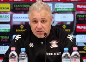 Șumudică, furibund la conferință din cauza programului: „Straniu! Ar trebui să fim respectați. Dacă domnul Petrescu se plânge, zic și eu”