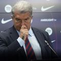 Joan Laporta, președintele Barcelonei, cel care stă în spatele artificiilor unui club cu datorii de peste un miliard de euro