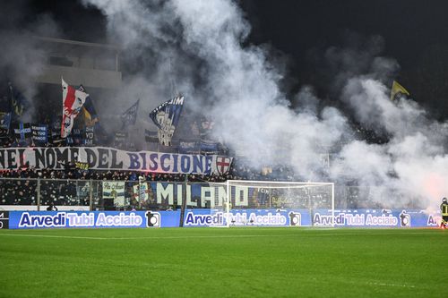 Suporterii lui Inter vor putea asista în Curva Nord la derby-ul cu Milan pe 8 martie, dar au interdicție la deplasări în Serie A până pe 23 martie / Foto: Imago