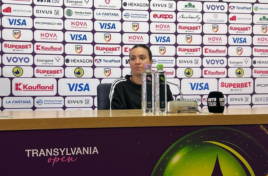Cum a explicat Gabriela Ruse înfrângerea din turul inaugural al Transylvania Open: „Pur și simplu, a fost mai bună ca mine astăzi”