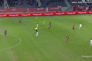 Gol excepțional marcat de Rapid » Mijlocașul a șocat la Sibiu