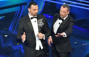 VIDEO+FOTO Zlatan Ibrahimovic a făcut senzație la festivalul de la Sanremo: „În condițiile astea, o să anulez show-ul. Să plece și violoniștii, dar să rămână fetele!”
