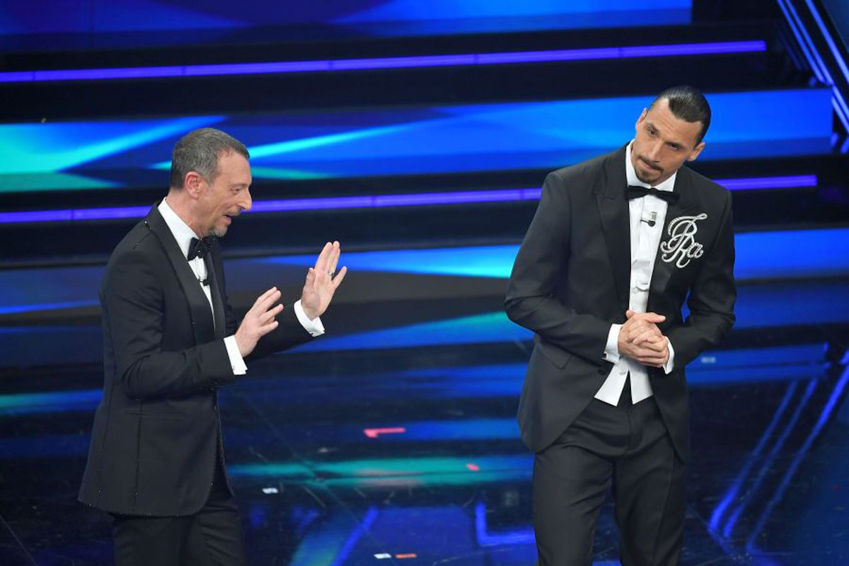 Zlatan Ibrahimovic a făcut spectacol la Sanremo!