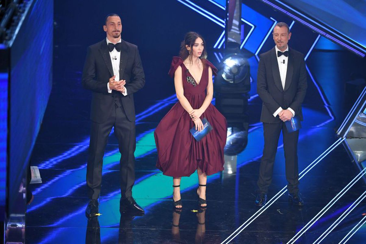 Zlatan Ibrahimovic a făcut spectacol la Sanremo!
