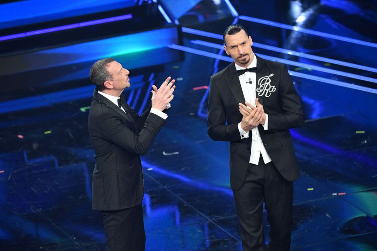 Zlatan Ibrahimovic a făcut spectacol la Sanremo!