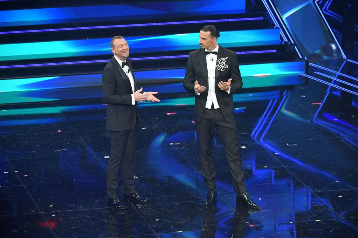 Zlatan Ibrahimovic a făcut spectacol la Sanremo!