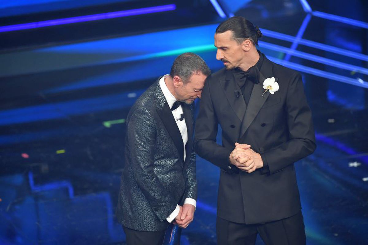 VIDEO+FOTO Zlatan Ibrahimovic a făcut senzație la festivalul de la Sanremo: „În condițiile astea, o să anulez show-ul. Să plece și violoniștii, dar să rămână fetele!”