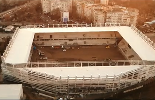 VIDEO Imagini din dronă cu noua arenă a Rapidului