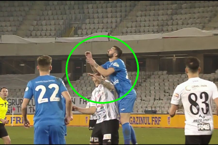 VIDEO + FOTO U Cluj - Viitorul Pandurii, scăpat complet de sub control de arbitrul Andrei Antonie! Deciziile care au dinamitat finalul