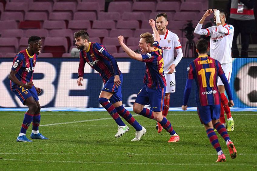 Barcelona s-a calificat în finala Copa del Rey, după ce a trecut - scor 3-0 - de Sevilla, în returul semifinalelor. Andaluzii câștigaseră prima manșă cu 2-0.
