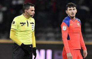 Repriză complicată pentru Hațegan în FC Argeș - FCSB: a anulat greșit golul lui Ianis Stoica?!