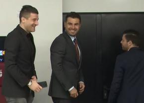 Moment amuzant la finalul conferinței lui Adrian Mutu: „Jos, jos, jos!”