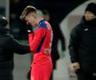 Octavian Popescu, lacrimi după FC Argeș - FCSB 1-0 / FOTO: Capturi @Telekom Sport 1