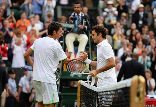 Sergiy Stakhovsky și Roger Federer/ foto: Guliver/GettyImages