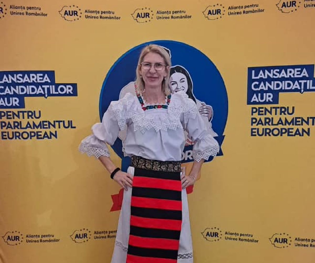 Fosta campioană europeană a României, pe lista AUR la europarlamentare » Campanie cu lacrimi lângă tribuna-fantomă de 5 milioane € din București