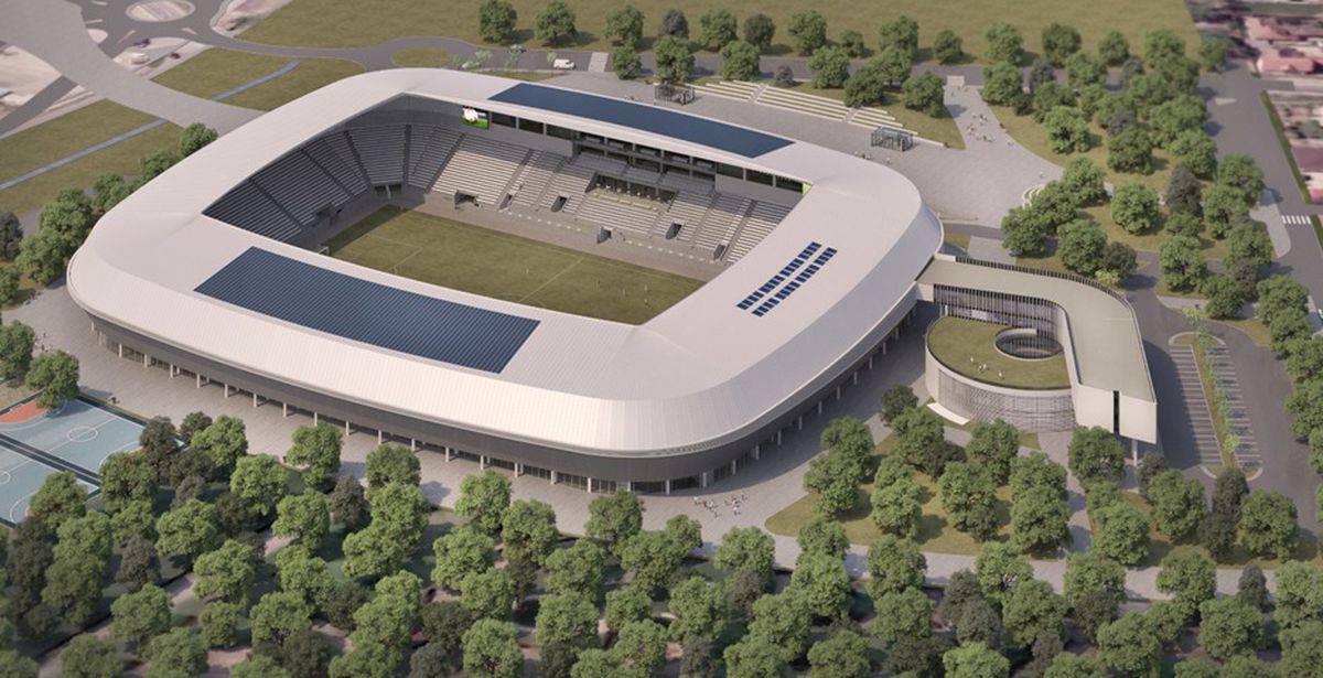 Stadion de aproape 100 de milioane de euro la Oradea