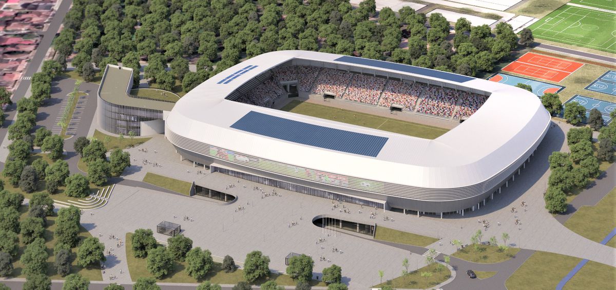 Stadion de aproape 100 de milioane de euro la Oradea