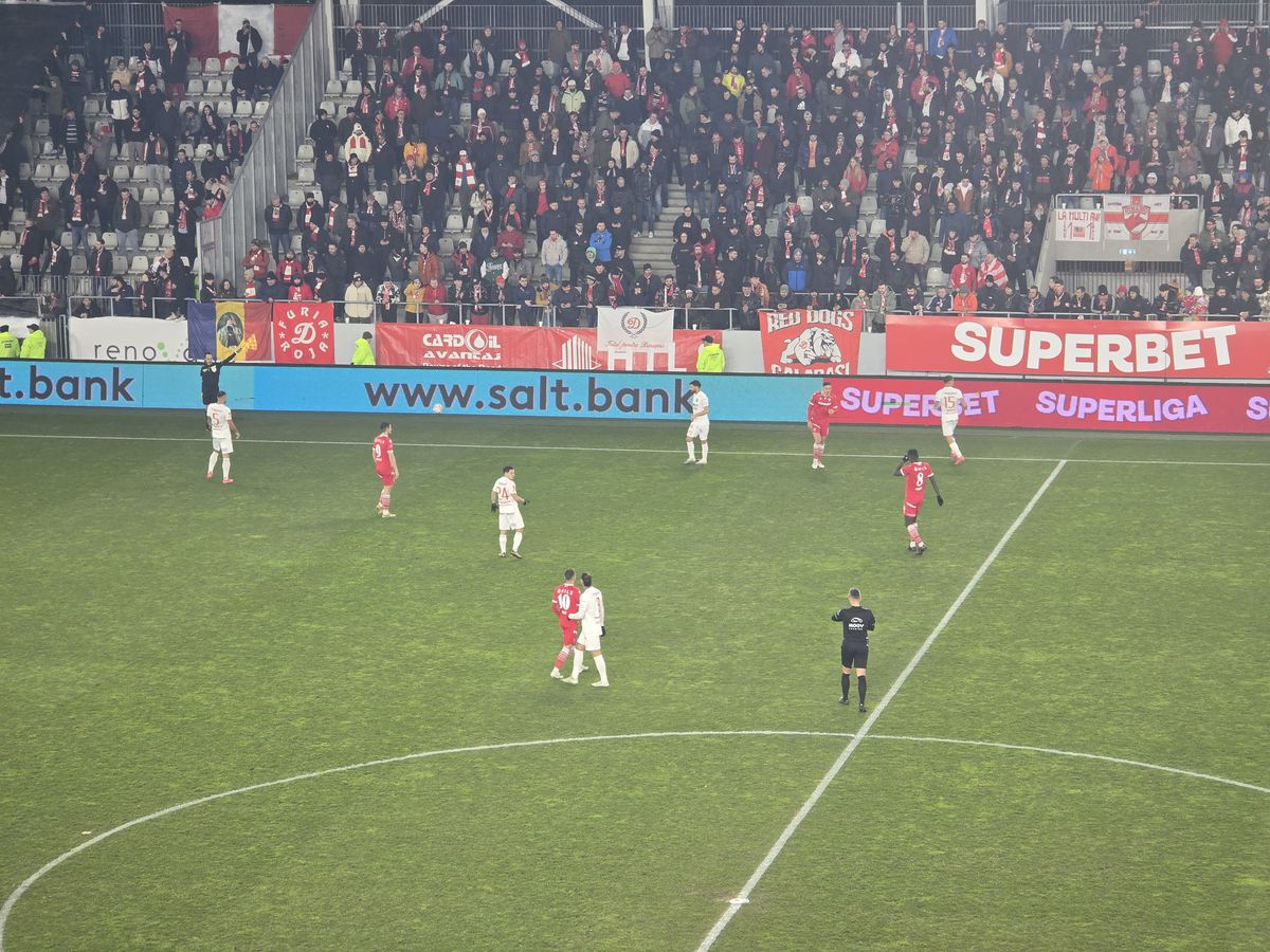 Dinamo - Hermannstadt, imagini din timpul partidei