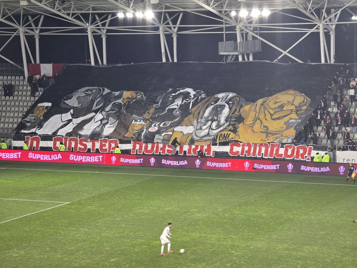 Spectacol în Dinamo - Hermannstadt! » Trei scenografii BLITZ afișate de ultrași în 5 minute: „În cinstea noastră, câinilor”