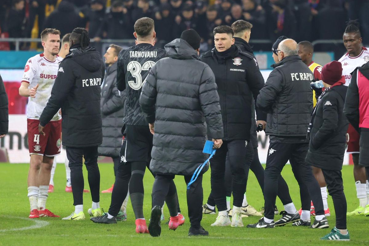 Imagini de la finalul meciului dintre Rapid și FCSB, 0-0 / Foto: Ionuț Iordache GSP