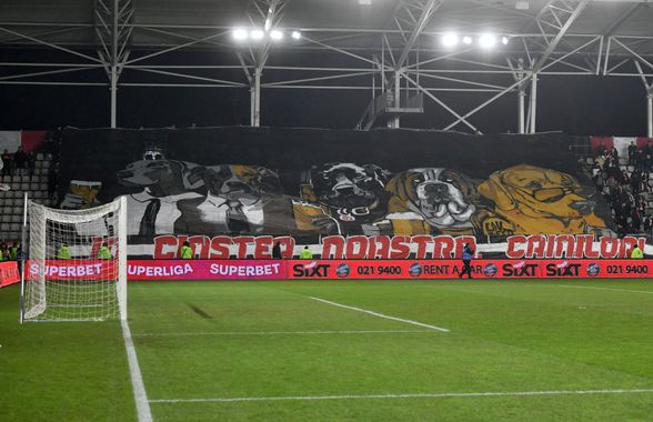 Spectacol în Dinamo - Hermannstadt! » Trei scenografii BLITZ afișate de ultrași în 5 minute: „În cinstea noastră, câinilor”