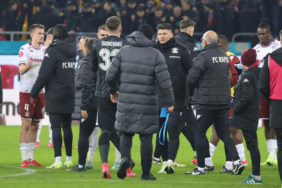 Imagini de la finalul meciului dintre Rapid și FCSB, 0-0 / Foto: Ionuț Iordache GSP