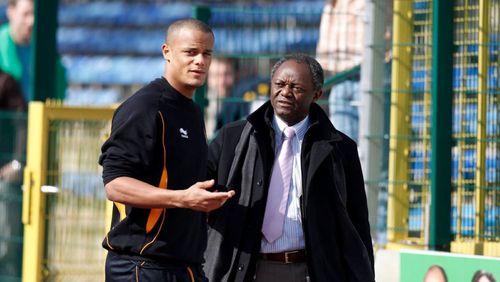 Vincent Kompany împreună cu tatăl său, Pierre