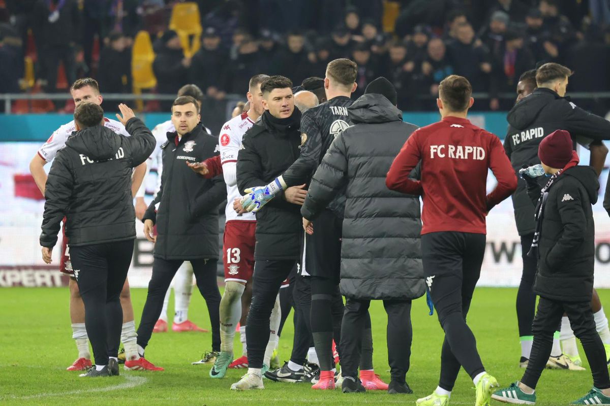 Imagini de la finalul meciului dintre Rapid și FCSB, 0-0 / Foto: Ionuț Iordache GSP