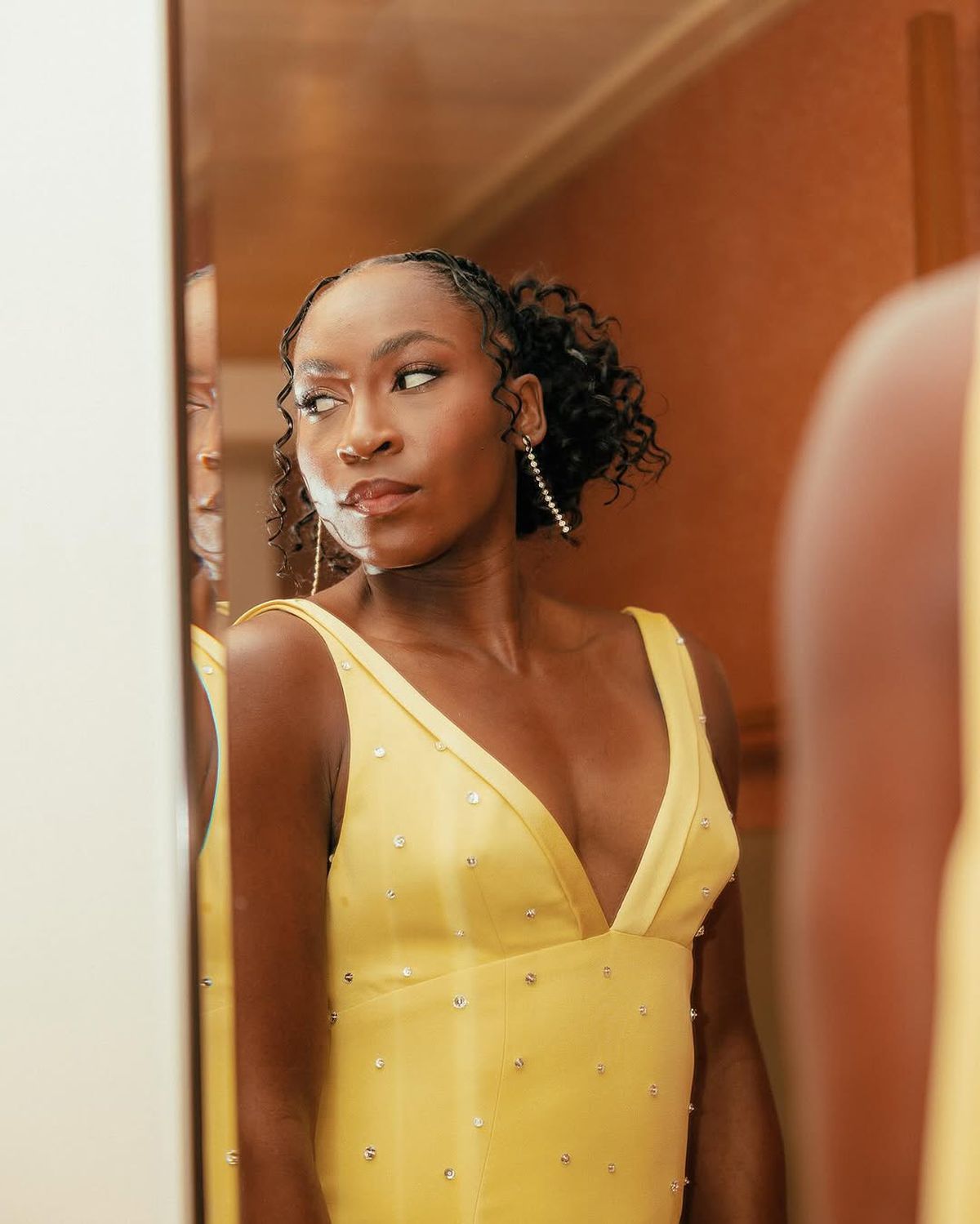 Coco Gauff a strălucit pe covorul roșu la ceremonia de decernare a Premiilor Oscar + cui i s-ar potrivi rolul de actor sau actriță dintre colegii și colegele sale de circuit