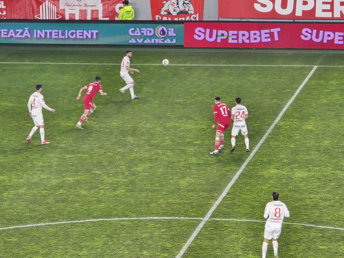 Dinamo - Hermannstadt, imagini din timpul partidei