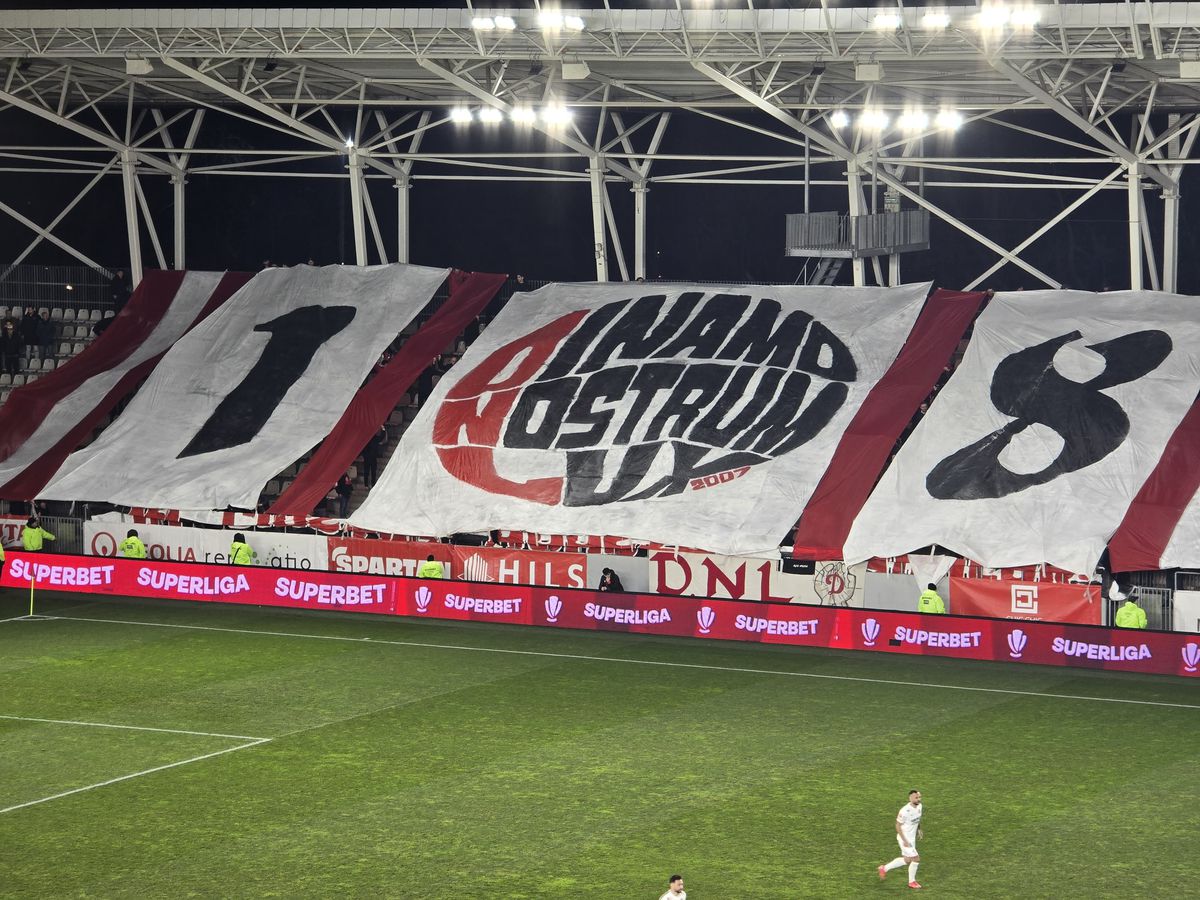 Spectacol în Dinamo - Hermannstadt! » Trei scenografii BLITZ afișate de ultrași în 5 minute: „În cinstea noastră, câinilor”