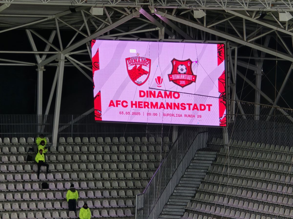Dinamo - Hermannstadt, imagini înaintea meciului