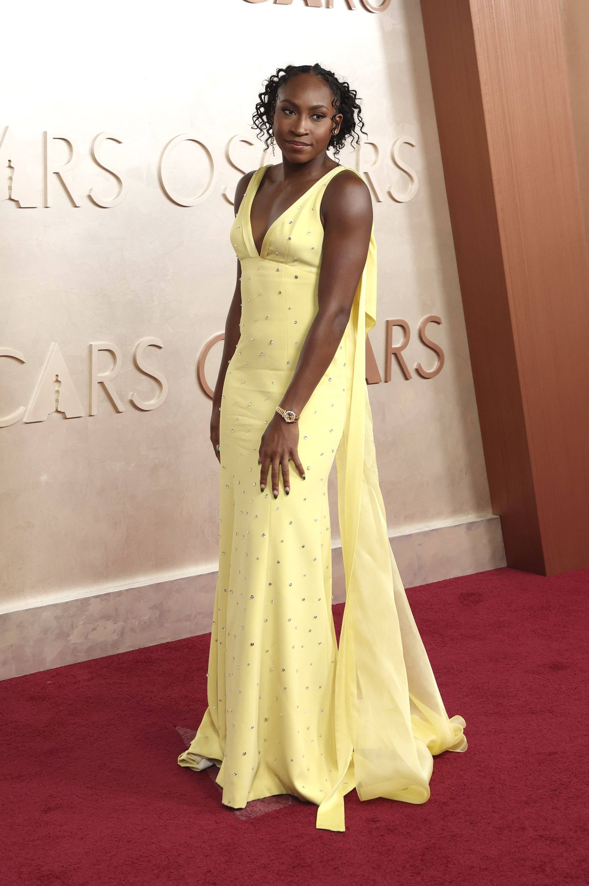 Coco Gauff a strălucit pe covorul roșu la ceremonia de decernare a Premiilor Oscar + cui i s-ar potrivi rolul de actor sau actriță dintre colegii și colegele sale de circuit