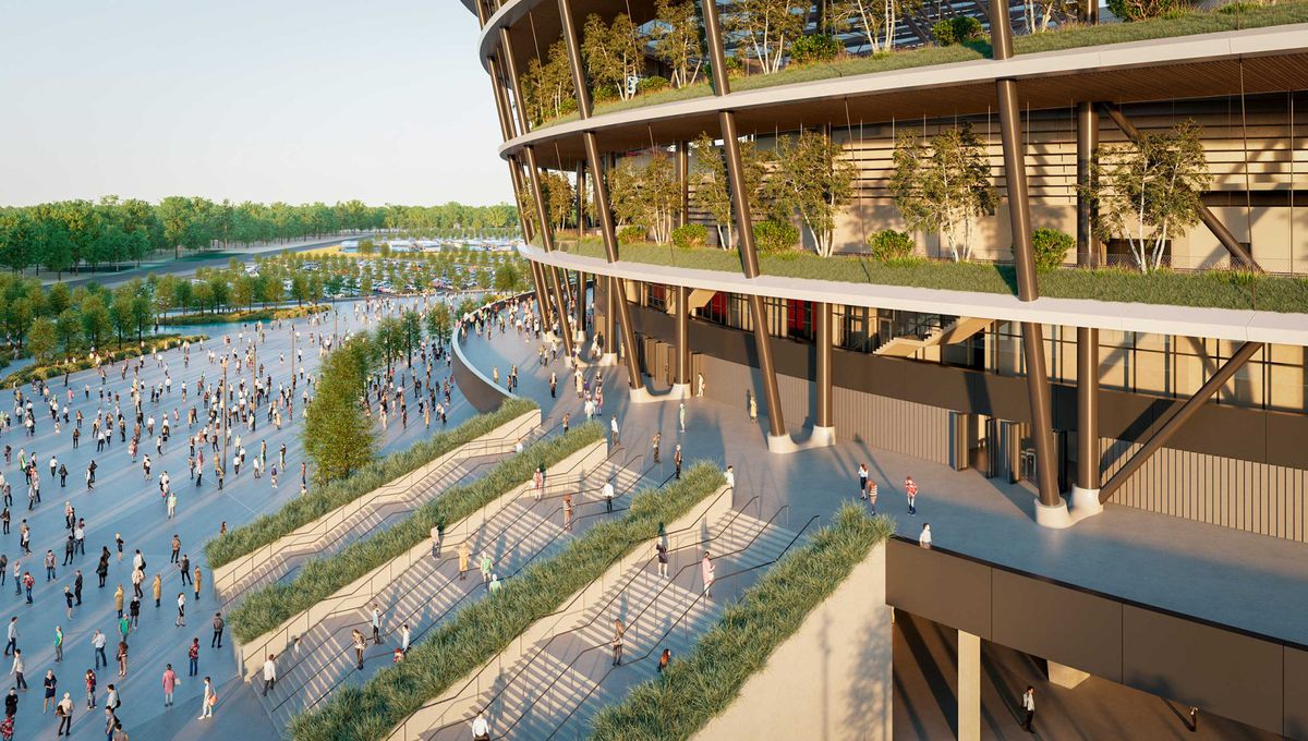 Stadionul „grădină” care se construiește la Belgrad