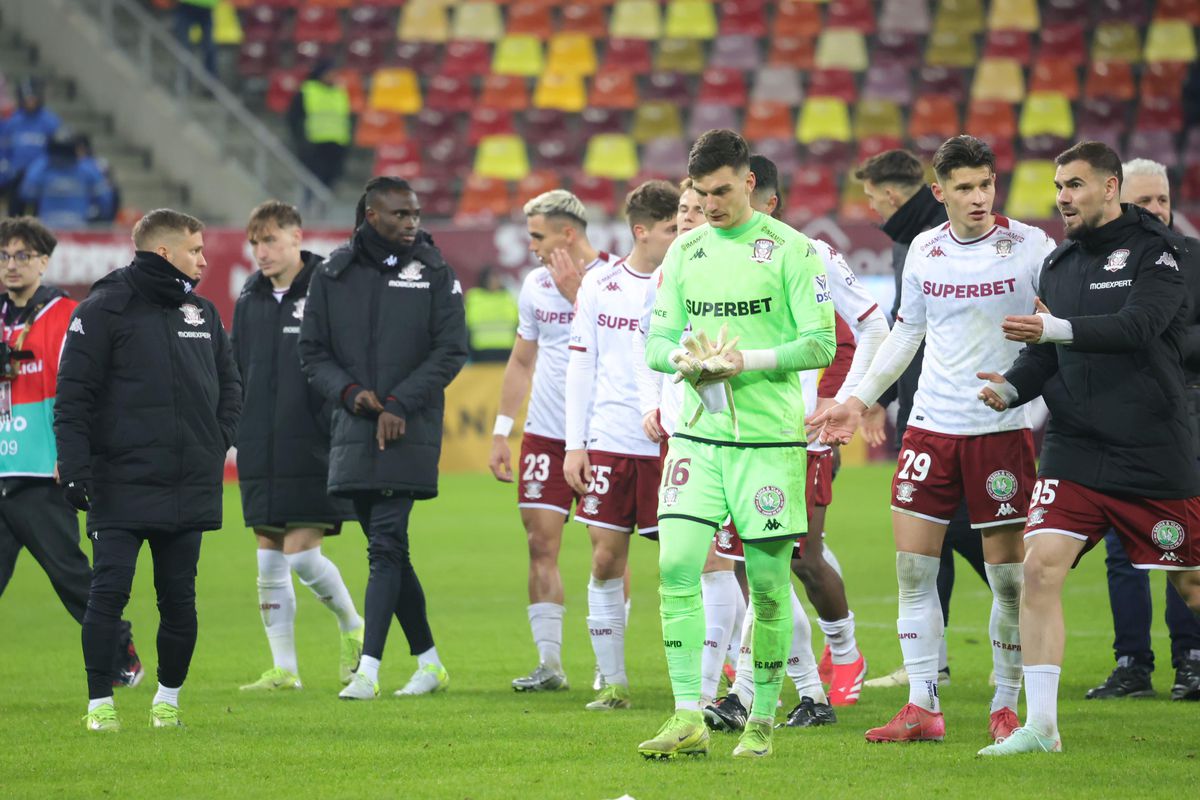 Imagini de la finalul meciului dintre Rapid și FCSB, 0-0 / Foto: Ionuț Iordache GSP