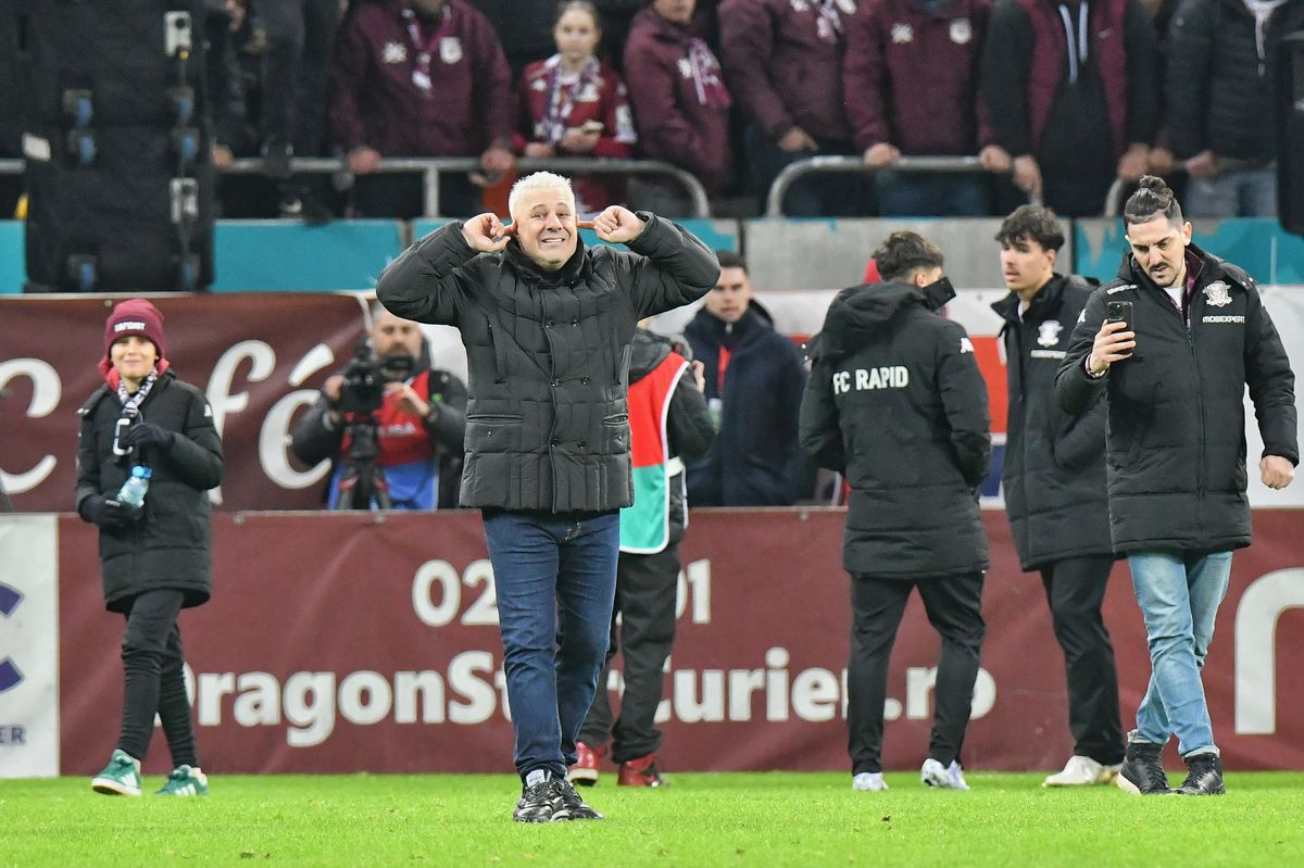 Imagini de la finalul meciului dintre Rapid și FCSB, 0-0 / Foto: Ionuț Iordache GSP