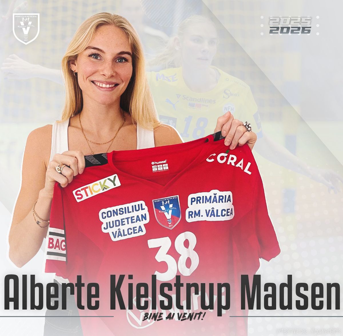 Alberte Madsen, prezentată oficial la SCM Rm. Vâlcea