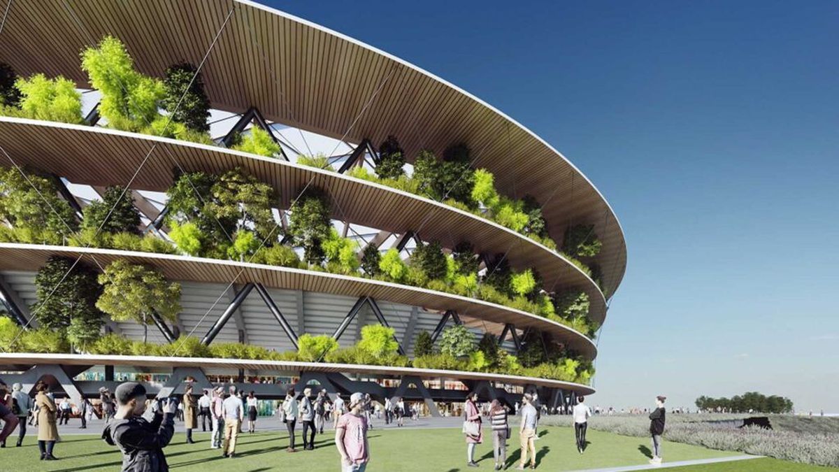 Primul „stadion-grădină” din lume se construiește la granița României: imagini impresionante